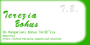 terezia bohus business card